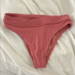 Billabong Ribbed Pink Bikini Bottom